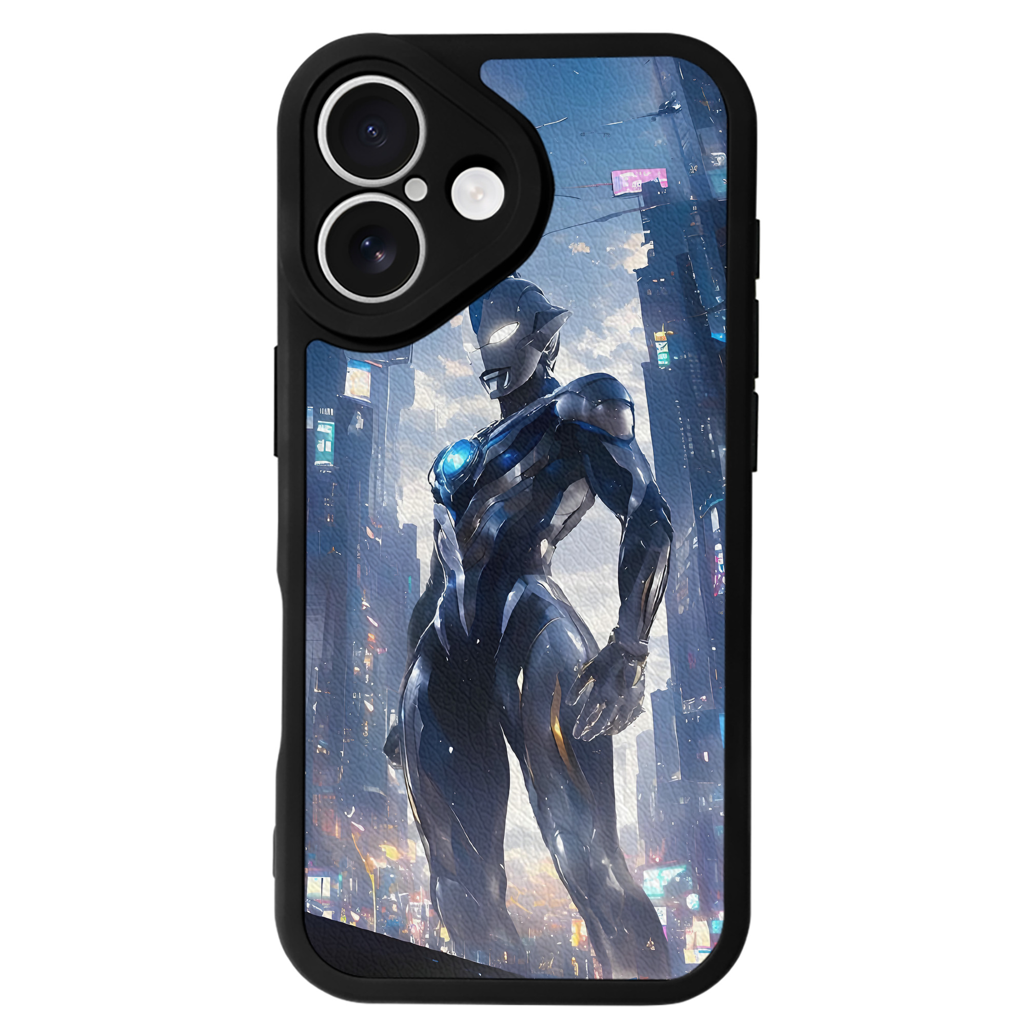 （画像用） ウルトラマン Ultraman 【iPhone 16シリーズ対応】シリコンスマホケース（レザー調） 材質：シリコン